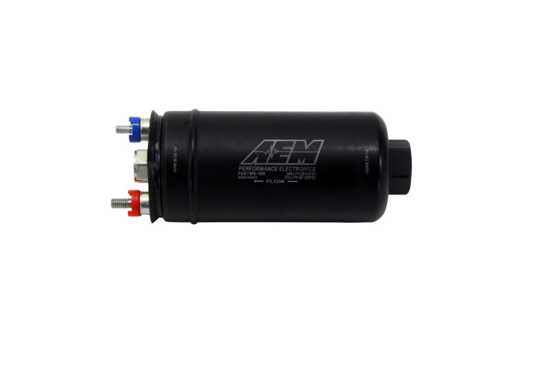 AEM High Pressure Fuel Pump -380LPH (6AN Female Out -10AN Female In)