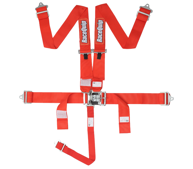 RaceQuip Latch & Link 5pt Harness - Red