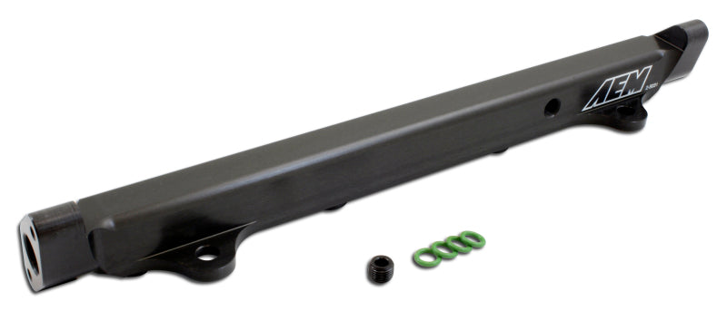 AEM Fuel Rail - Black (03-06 Mitsubishi EVO VIII / IX)