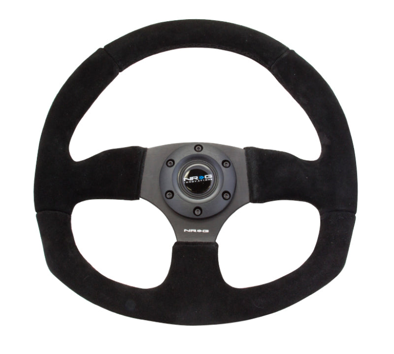 NRG Steering Wheel - 320mm (Black Suede Grip / Black Stitching)