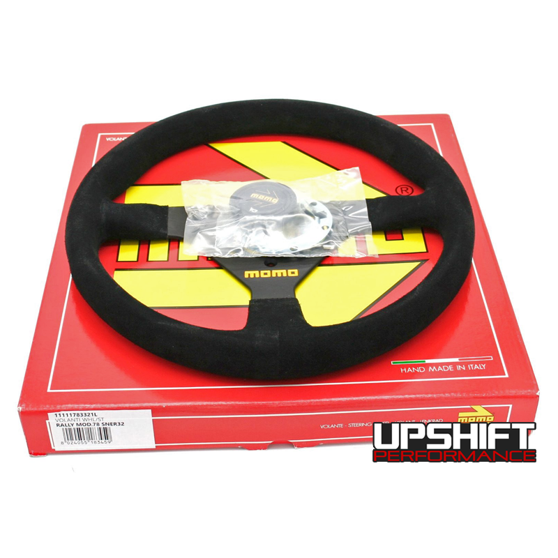 Momo MOD. 78 Steering Wheel - 320mm (Black Suede / Black Stitching)