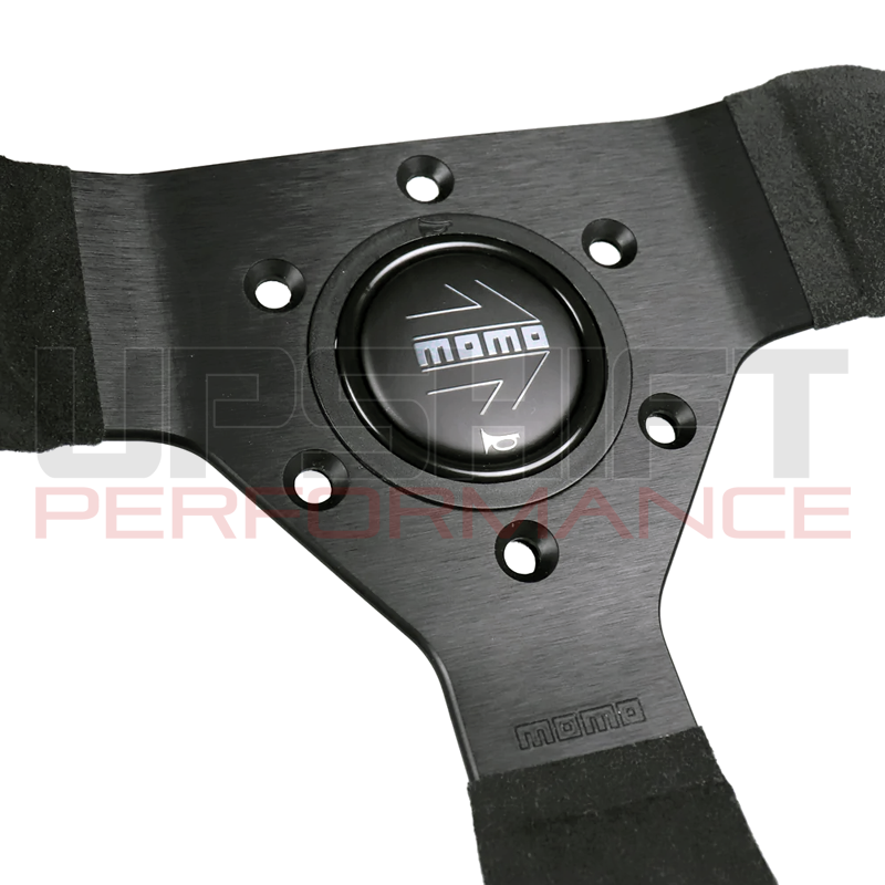 Momo Montecarlo Steering Wheel - 320mm (Black Alcantara / Black Stitching)