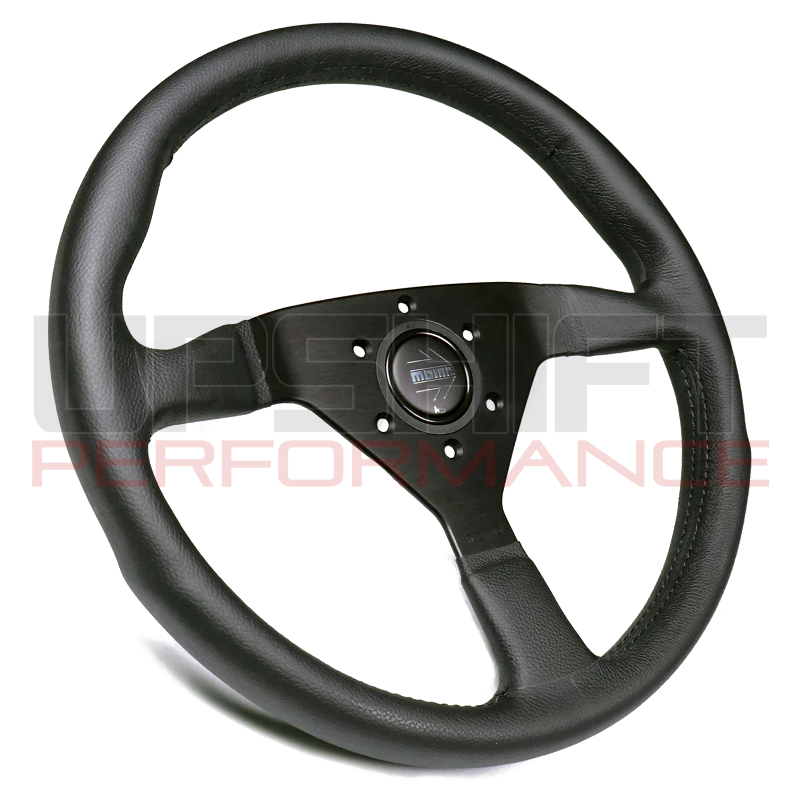 Momo Montecarlo Steering Wheel - 350mm (Black Leather / Black Stitching)