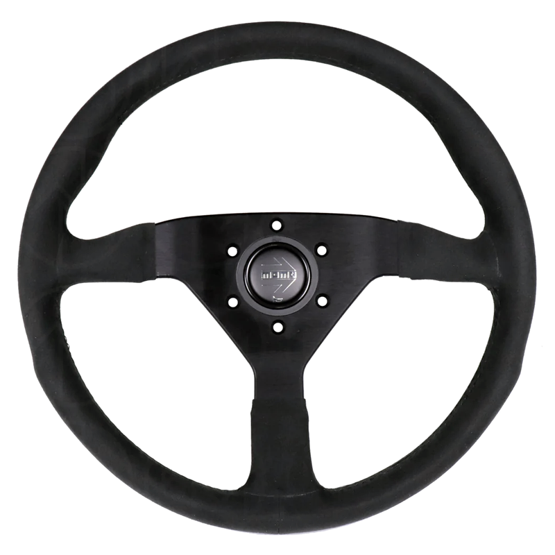 Momo Montecarlo Steering Wheel - 350mm (Black Alcantara / Black Stitching)