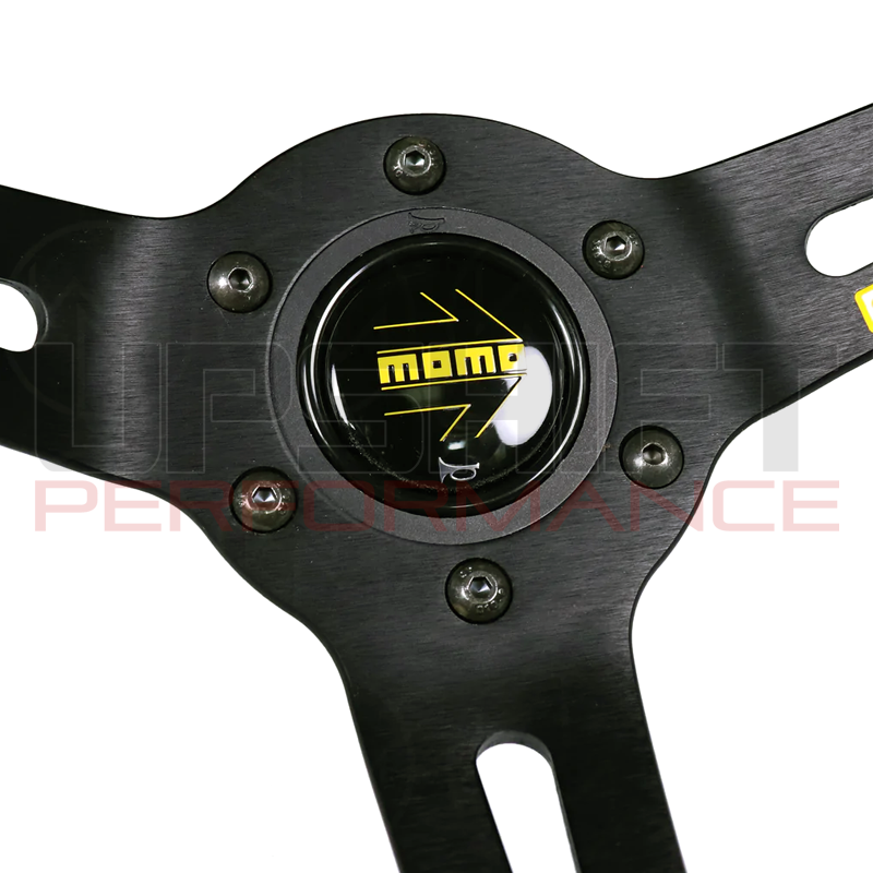 Momo MOD. 08 Steering Wheel - 350mm (Black Leather / Black Stitching)