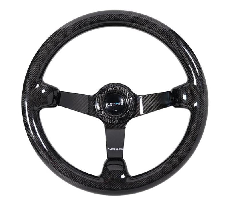 NRG Forged Carbon Fiber Steering Wheel (350mm / 3" Deep Dish)