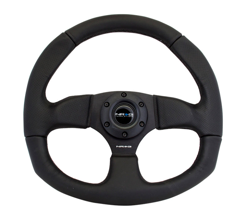 NRG Steering Wheel - 320mm (Black Leather Grip / Black Stitching)