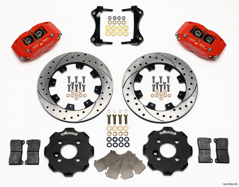 Wilwood Dynapro Radial Big Brake Kit - Front Red (Mini Cooper 12.19 Drilled Rotors)