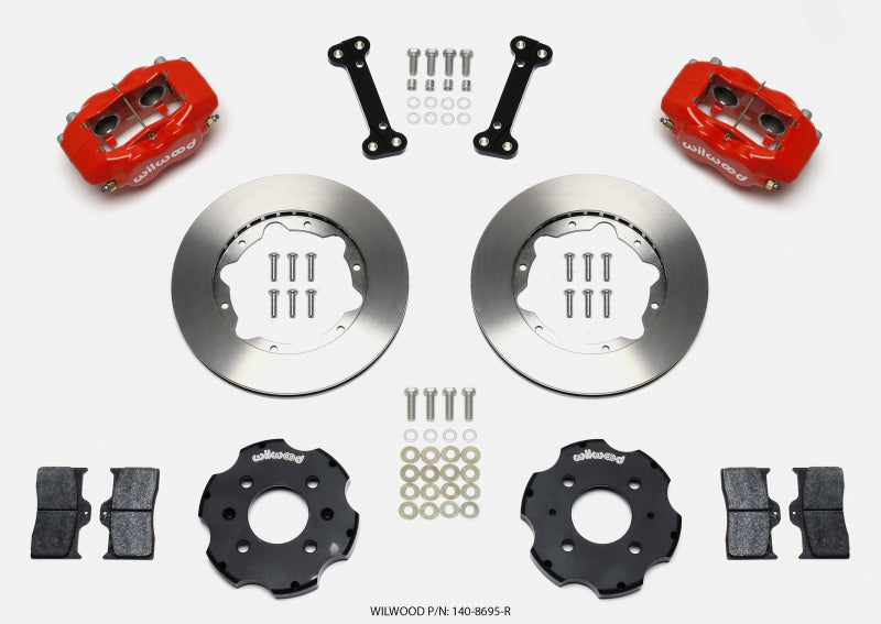 Wilwood Forged Dynalite Big Brake Kit - Front Red (Integra/Civic 240mm Rotors)