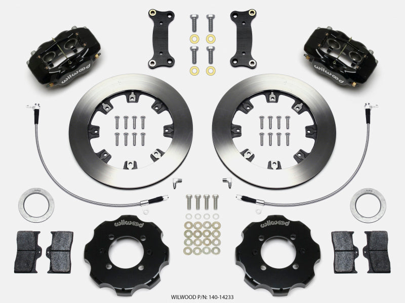 Wilwood Forged Dynalite Big Brake Kit - Front Black (16-Up Mazda MX5 w/ Lines 12.19in Rotors)