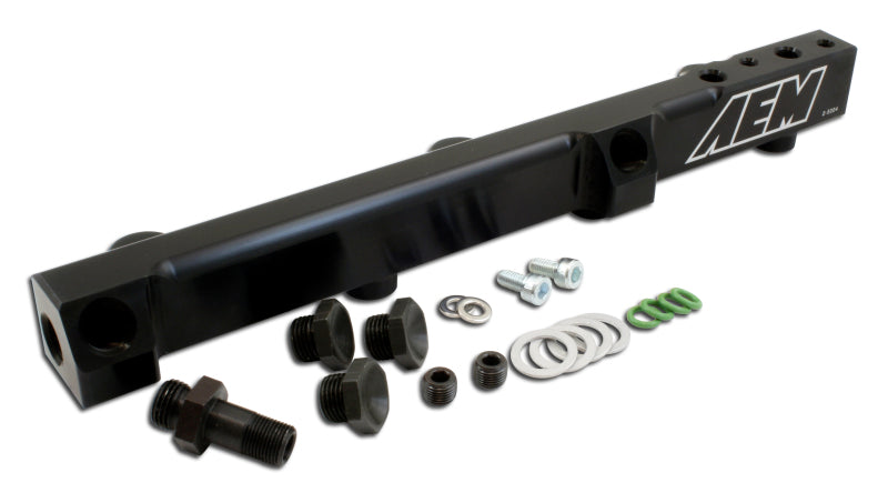 AEM Fuel Rail - Black (90-93 Honda Accord / 92-01 Prelude)