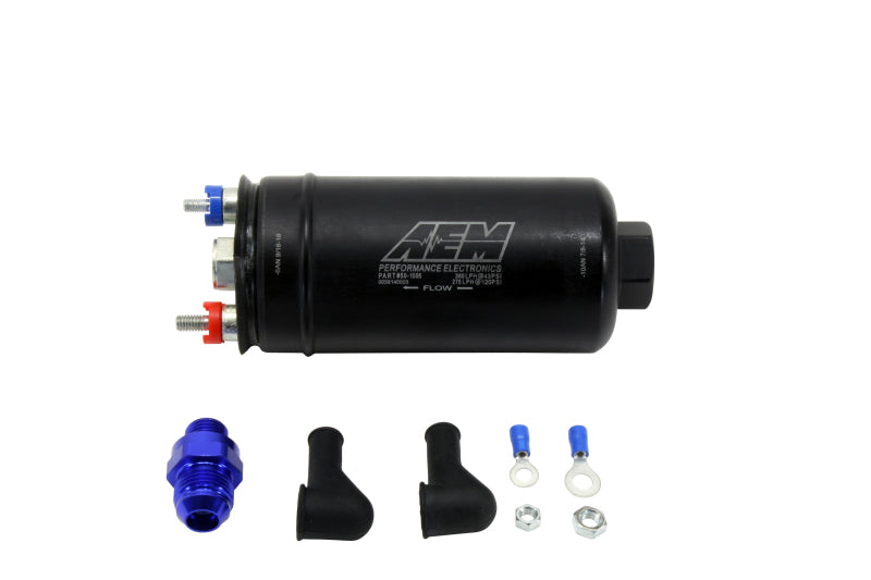 AEM High Pressure Fuel Pump -380LPH (6AN Female Out -10AN Female In)