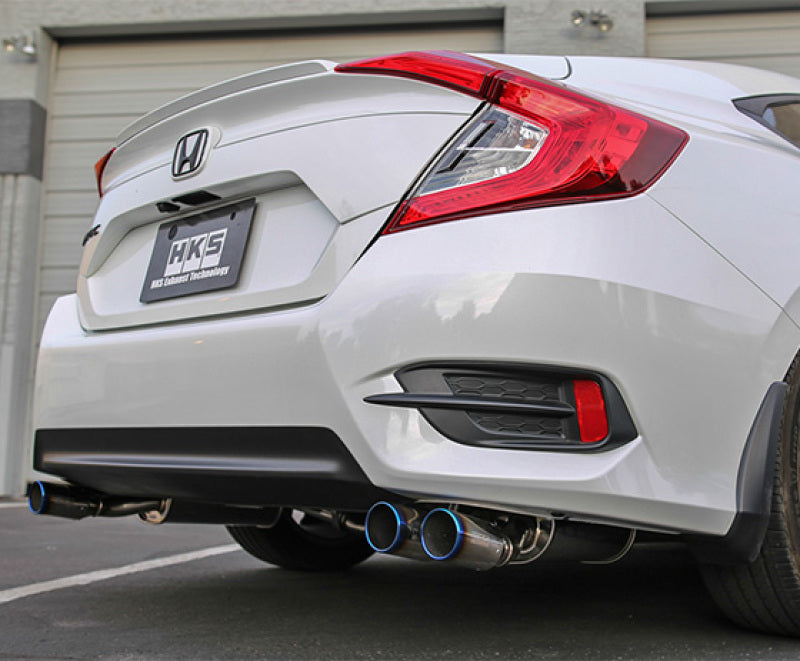 HKS LEGAMAX Premium Exhaust 17-20 Honda Civic Sedan FC