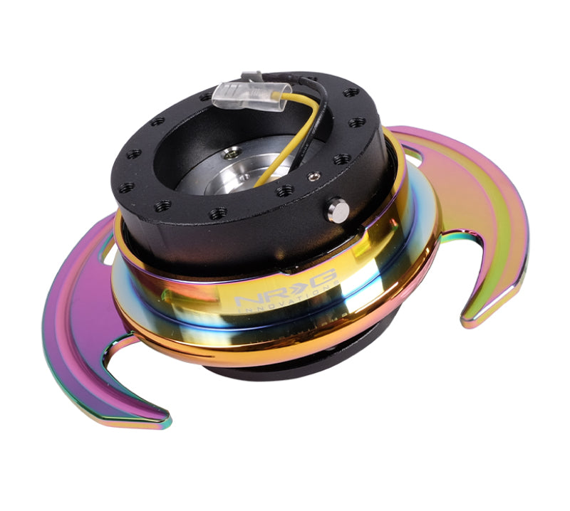 NRG Gen 3.0 Quick Release - Black Body / Neochrome Paddle