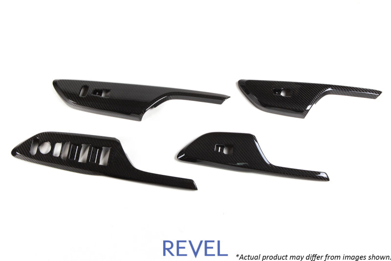 Revel GT Dry Carbon Window Switch Panels (FL/FR/RL/RR) 16-18 Honda Civic - 4 Pieces