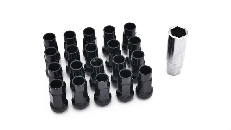 ISR Performance Steel 50mm Open Ended Lug Nuts M12x1.25 - Black