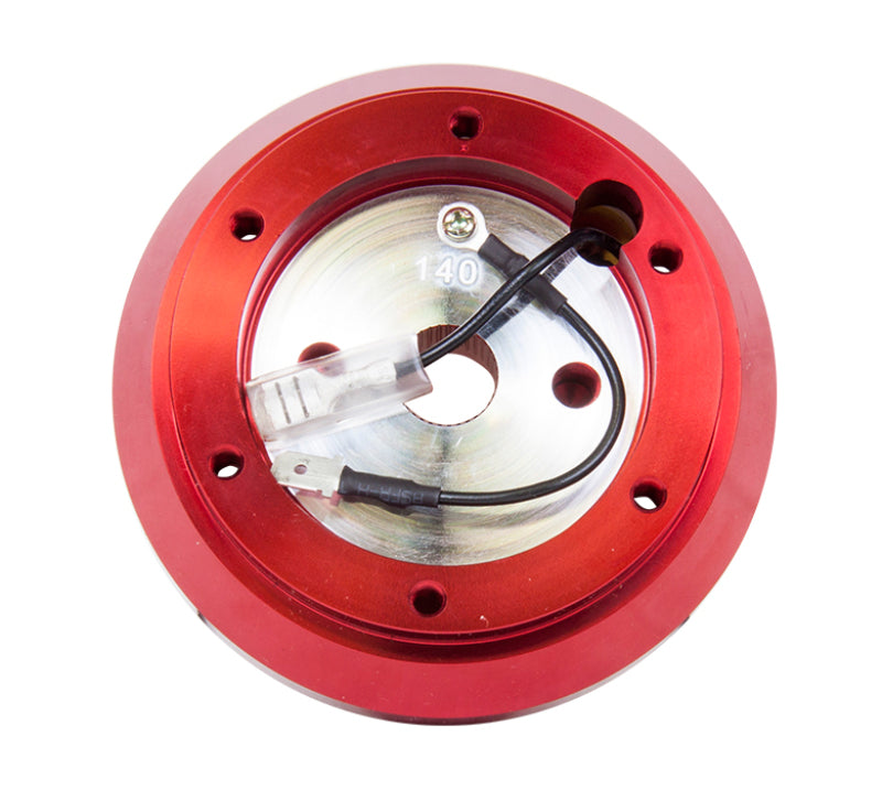 NRG Steering Wheel Short Hub Adapter - Red (200sx / 240sx / 300zx / Skyline R32 R33 R34)