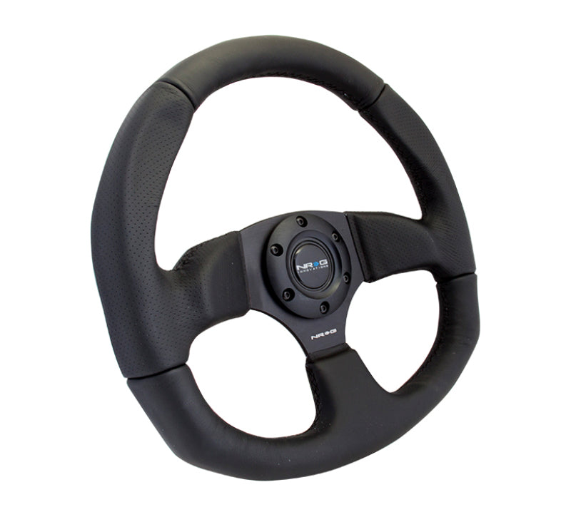 NRG Steering Wheel - 320mm (Black Leather Grip / Black Stitching)