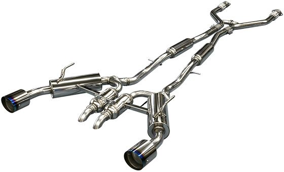 HKS 2017 Infiniti Q60 (RWD) Dual Hi-Power Titanium Tip Catback Exhaust