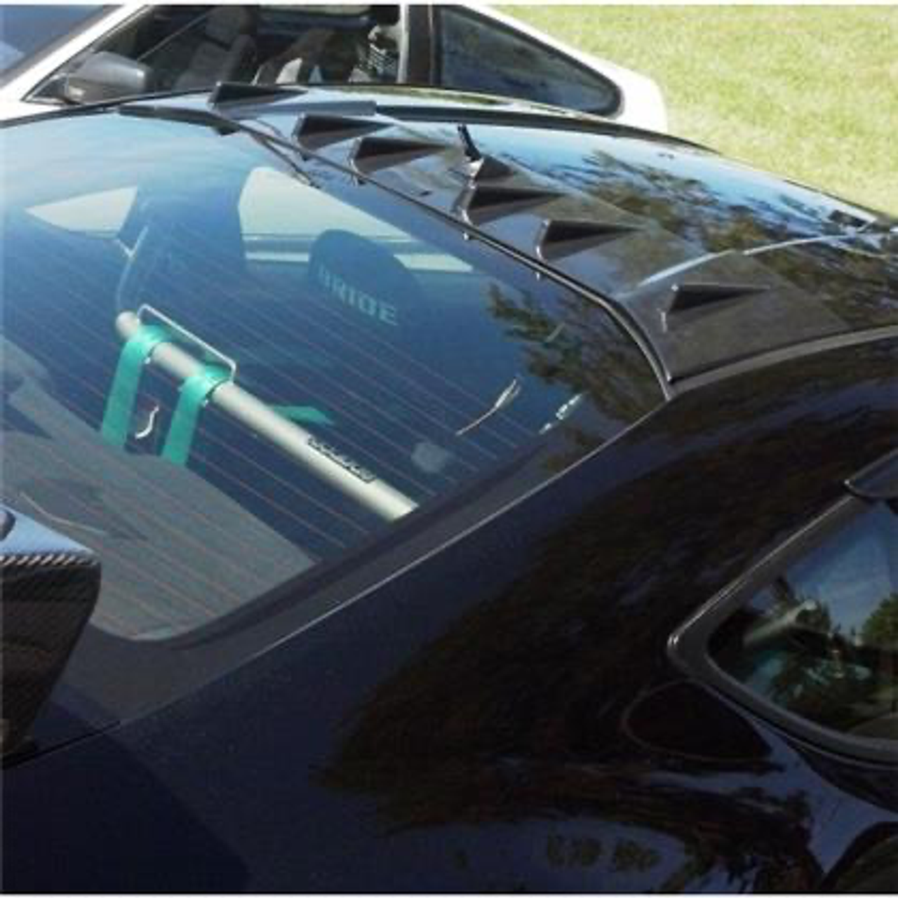 BLOX Racing 13-14 Scion/Subaru FR-S/BRZ Vortex Generator Blades with Shark Fin - ABS Black