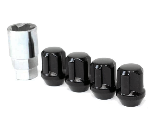 Project Kics Bull Lock And Nut Set - 12x1.25 Black (16 Lugs + 4 Locks)