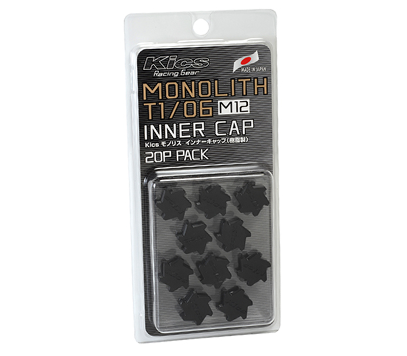 Project Kics Monolith Cap - M12 Black 20 Pcs Set)